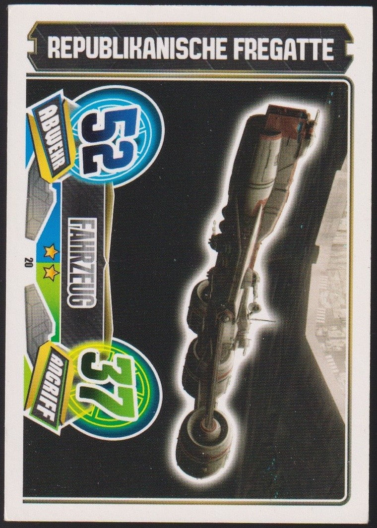 Topps Star Wars 2012 Republikanische Fregatte Fahrzeug Republik TCG Rare #37 – Bild 1