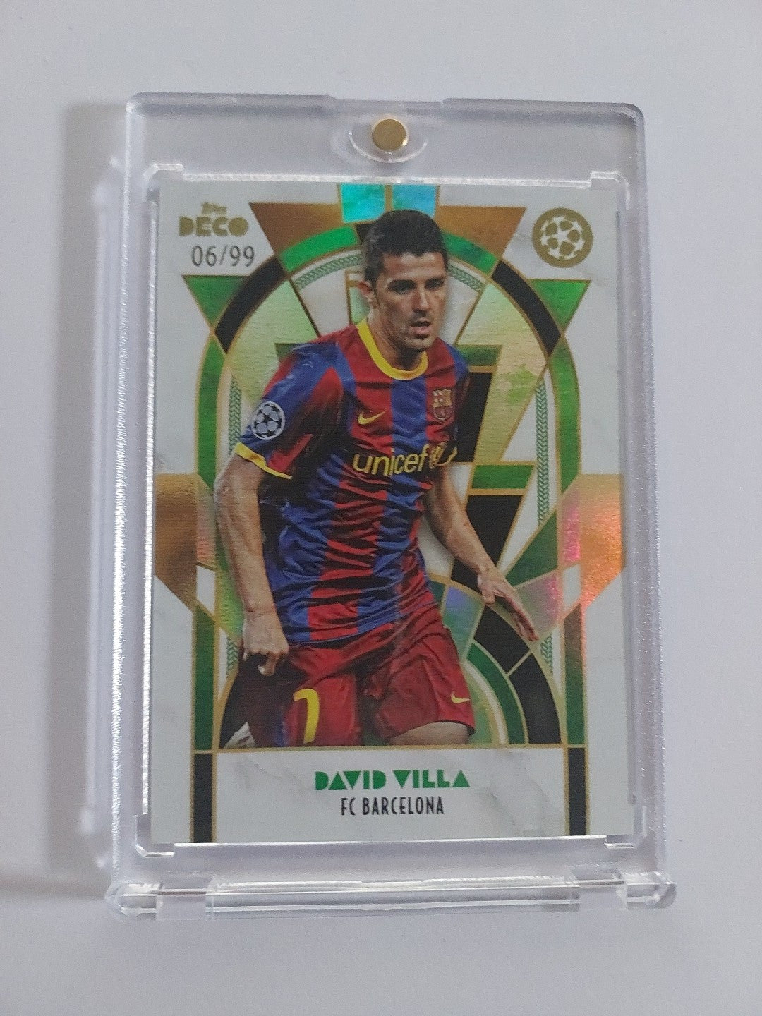 Topps Deco 2024-25 David Villa FC Barcelona Legends (Parallel: 6/99) – Bild 1