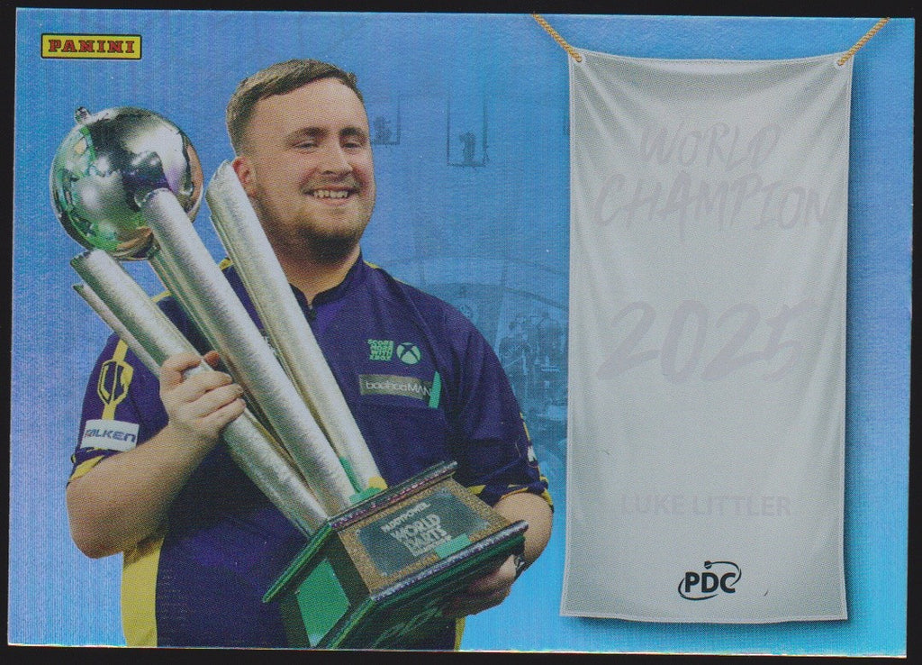 Panini PDC World Championship 2026 Luke Littler "The Nuke" Refractor Parallel – Bild 1