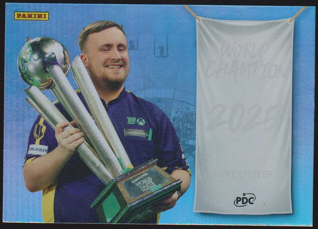 Panini PDC World Championship 2026 Luke Littler "The Nuke" Refractor Parallel – Bild 1