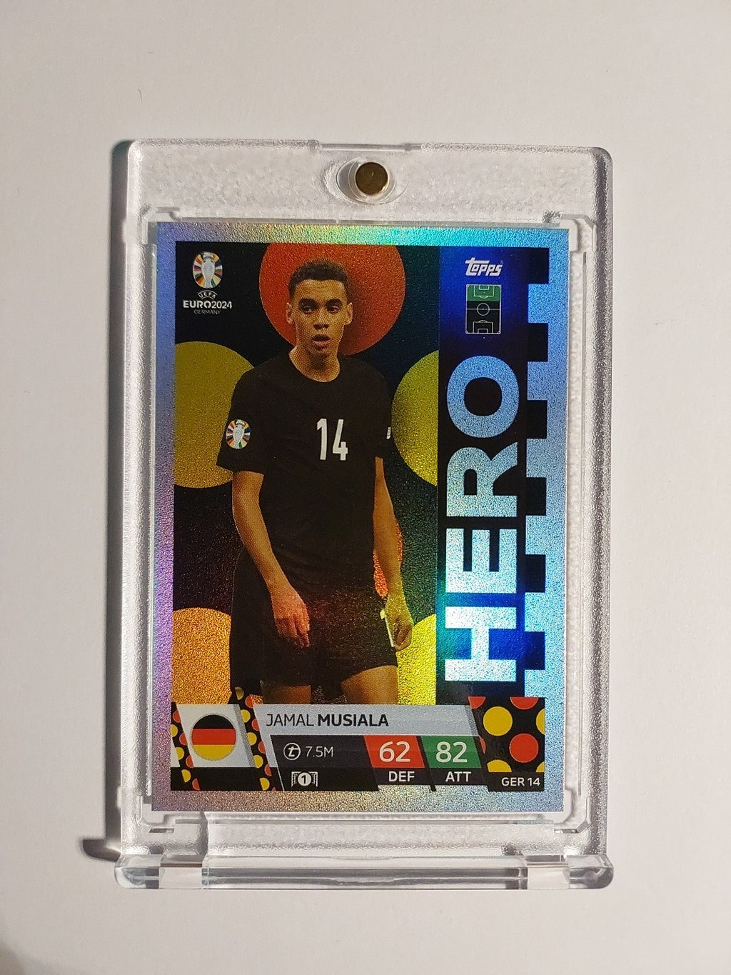 Topps Match Attax 2024 Jamal Musiala Deutschland Parallel Refractor Ultra Rare – Bild 1