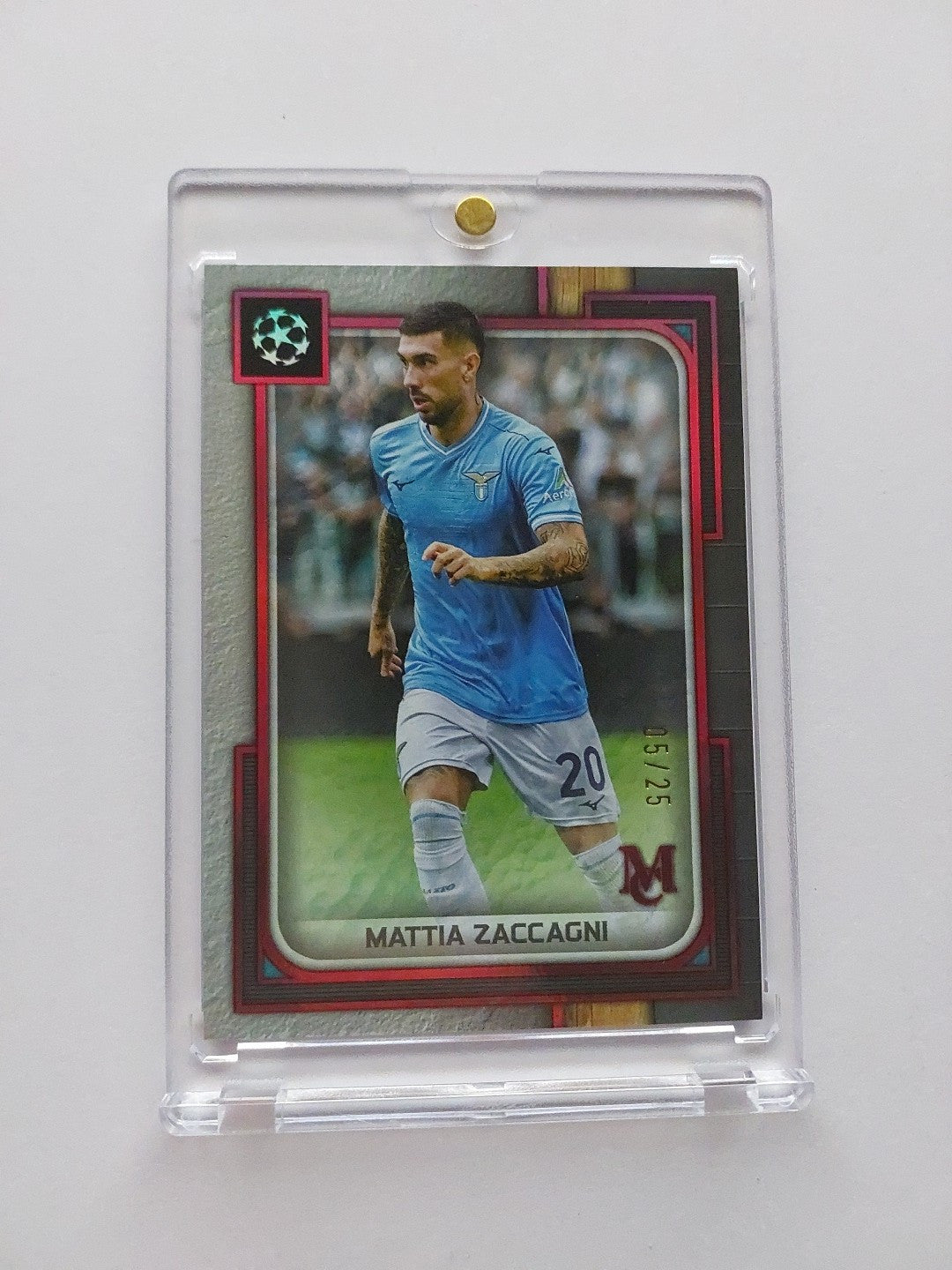 Topps Museum UCC 2023-24 Mattia Zaccagni Lazio Rom Nummeriert 5/25 Parallel – Bild 1