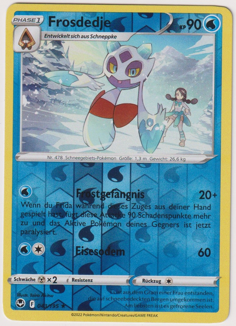 Pokemon TCG Froslass #43/195 Rare (R) Reverse Holo Deutsch 2022 – Bild 1