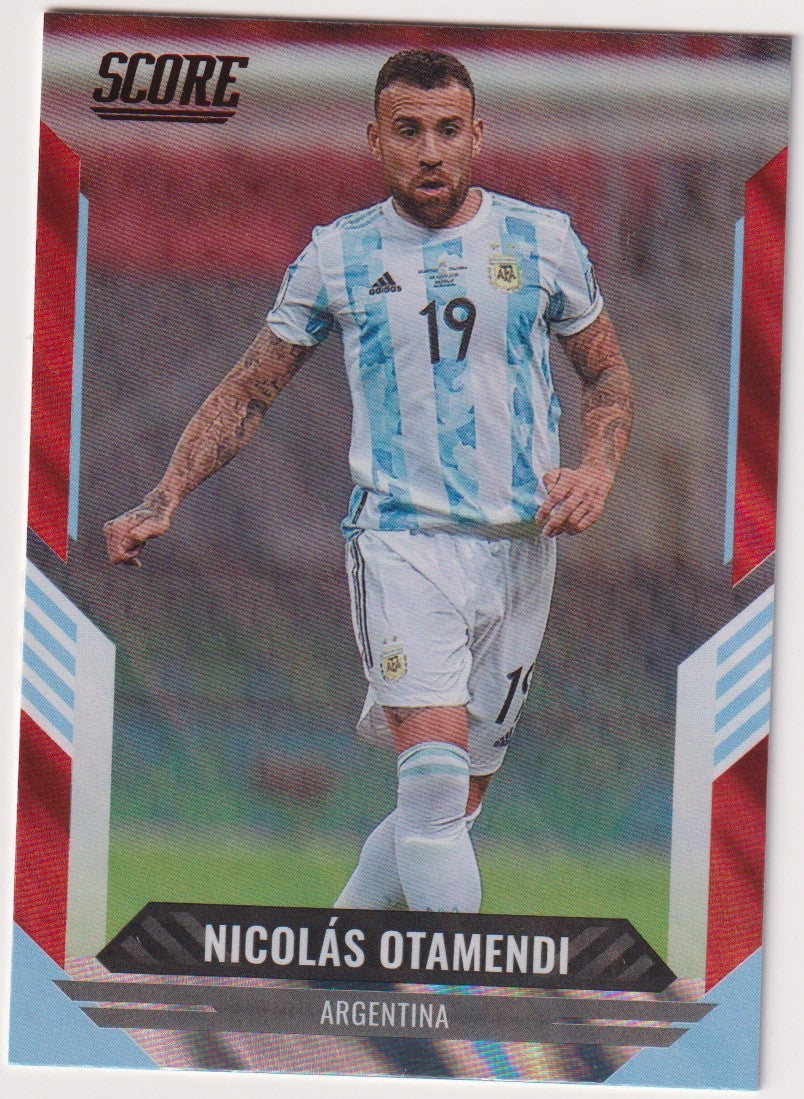 Panini 2021-22 - Score Soccer 2020-21 Nicolas Otamendi Argentina Parallel Rare – Bild 1