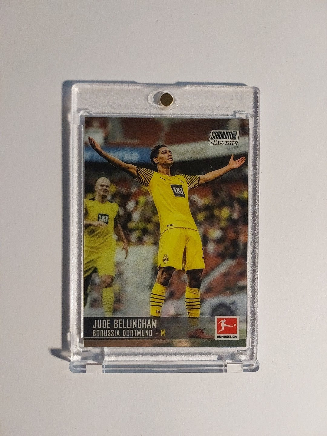 Topps Stadium Club Chrome 2021-22 Jude Bellingham Dortmund Parallel Ultra Rare – Bild 1
