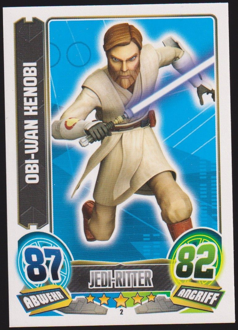 Topps Star Wars 2010 Obi-Wan Kenobi Jedi-Ritter TCG Rare #2 – Bild 1