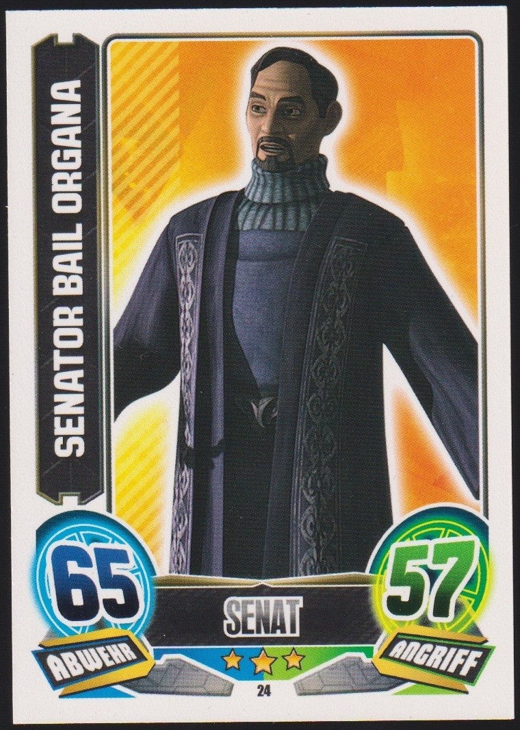 Topps Star Wars 2011 Senator Bail Organa Republik TCG Rare #24 – Bild 1