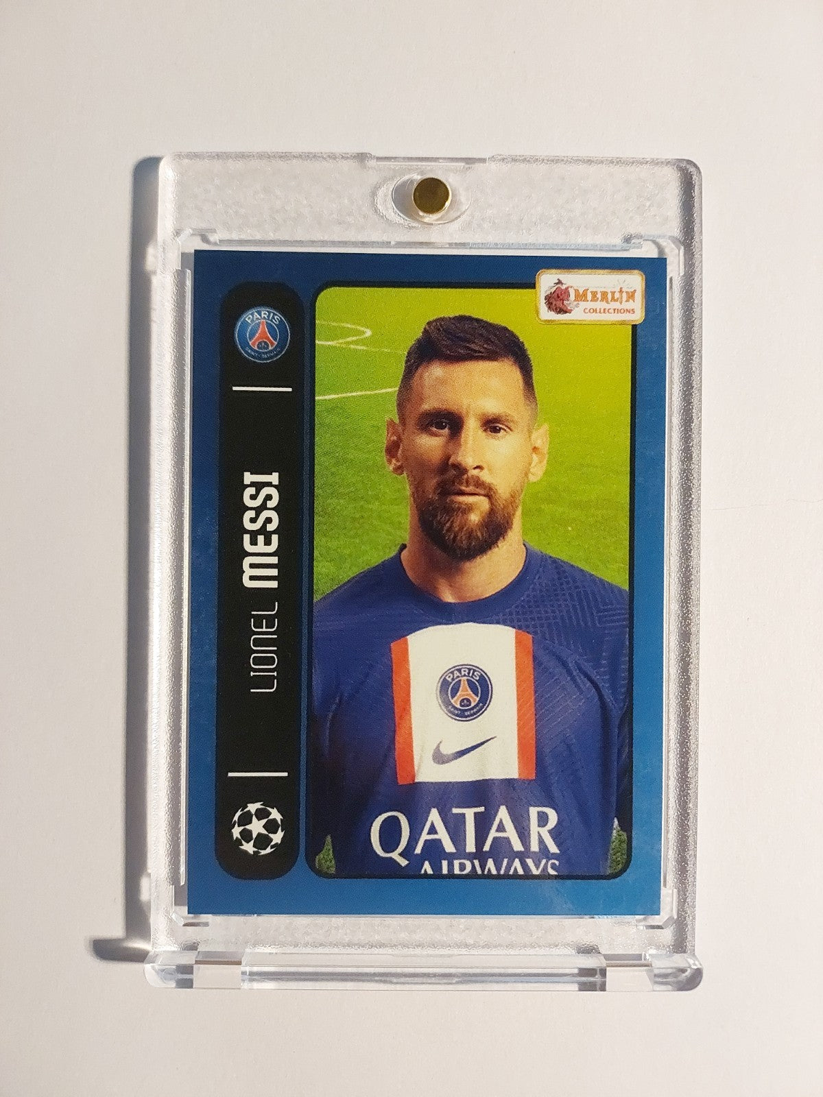 Topps Merlin 2021-22 Lionel Messi Paris Saint-Germain Legend Blue Parallel Rare – Bild 1