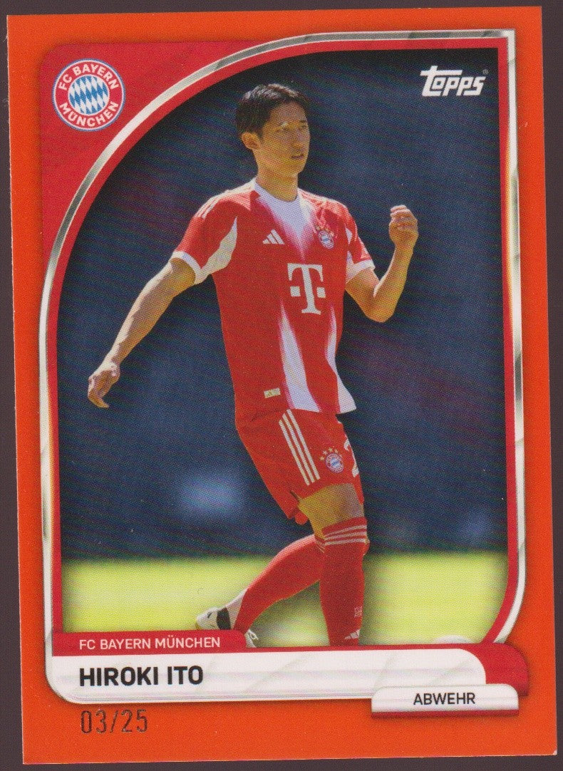 Topps 2024-25 Hiroki Ito FC Bayern München Parallel 03/25 Rare – Bild 1