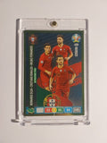 Panini Uefa Euro 2020 Ronaldo & Fernandes & Silva Portugal Parallel Refractor – Bild 1