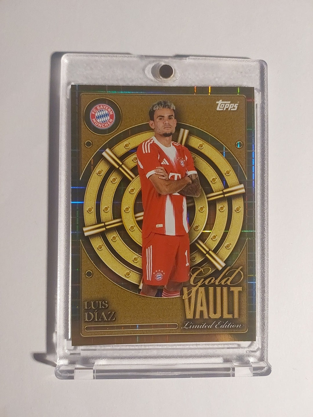 Topps Bayern München Tin Collector 2025-26 Luis Diaz Parallel Gold Vault – Bild 1