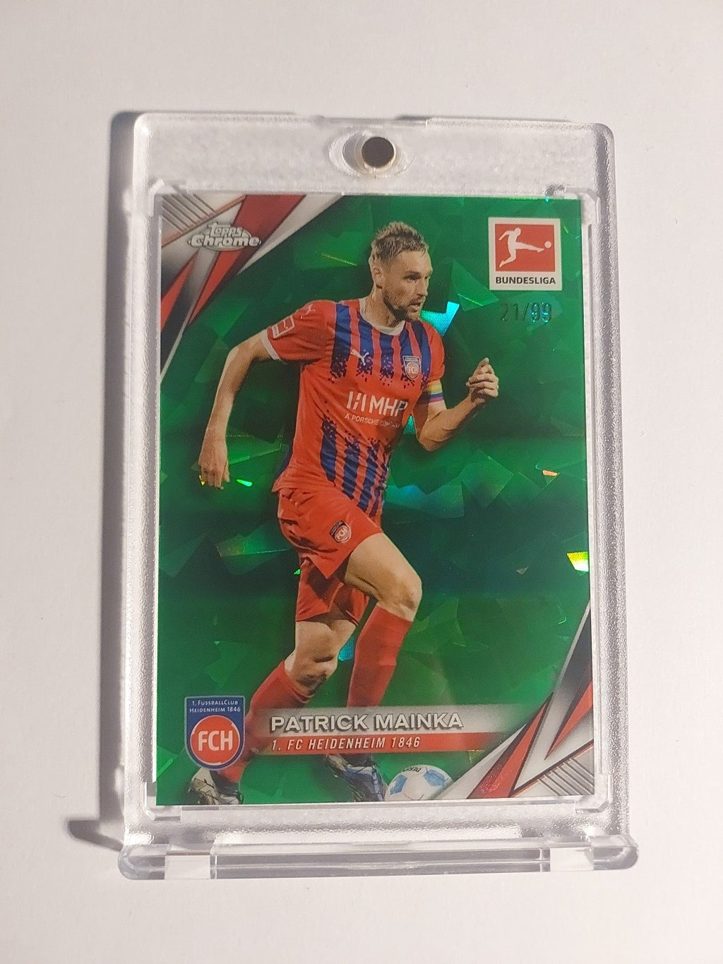 Topps Chrome Bundesliga 2024-25 Patrick Mainka Heidenheim Parallel 21/99 Rare – Bild 1