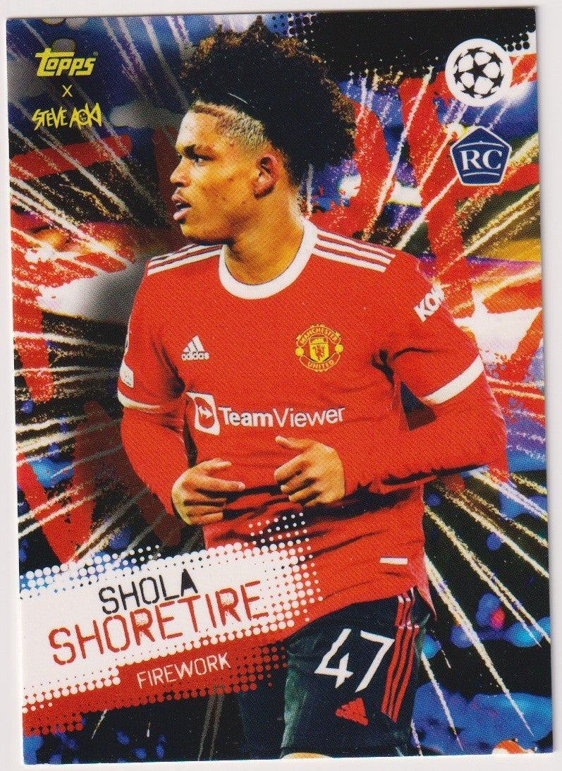 Topps x Steve Aoki 2022-23 Shola Shoretire Manchester United Parallel Rookie – Bild 1
