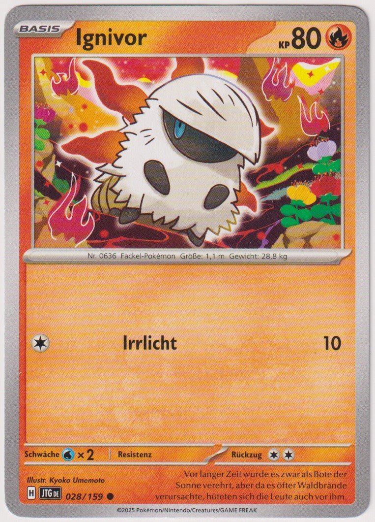 Pokemon TCG Ignivor #28/159 Common (C) Deutsch 2025 – Bild 1