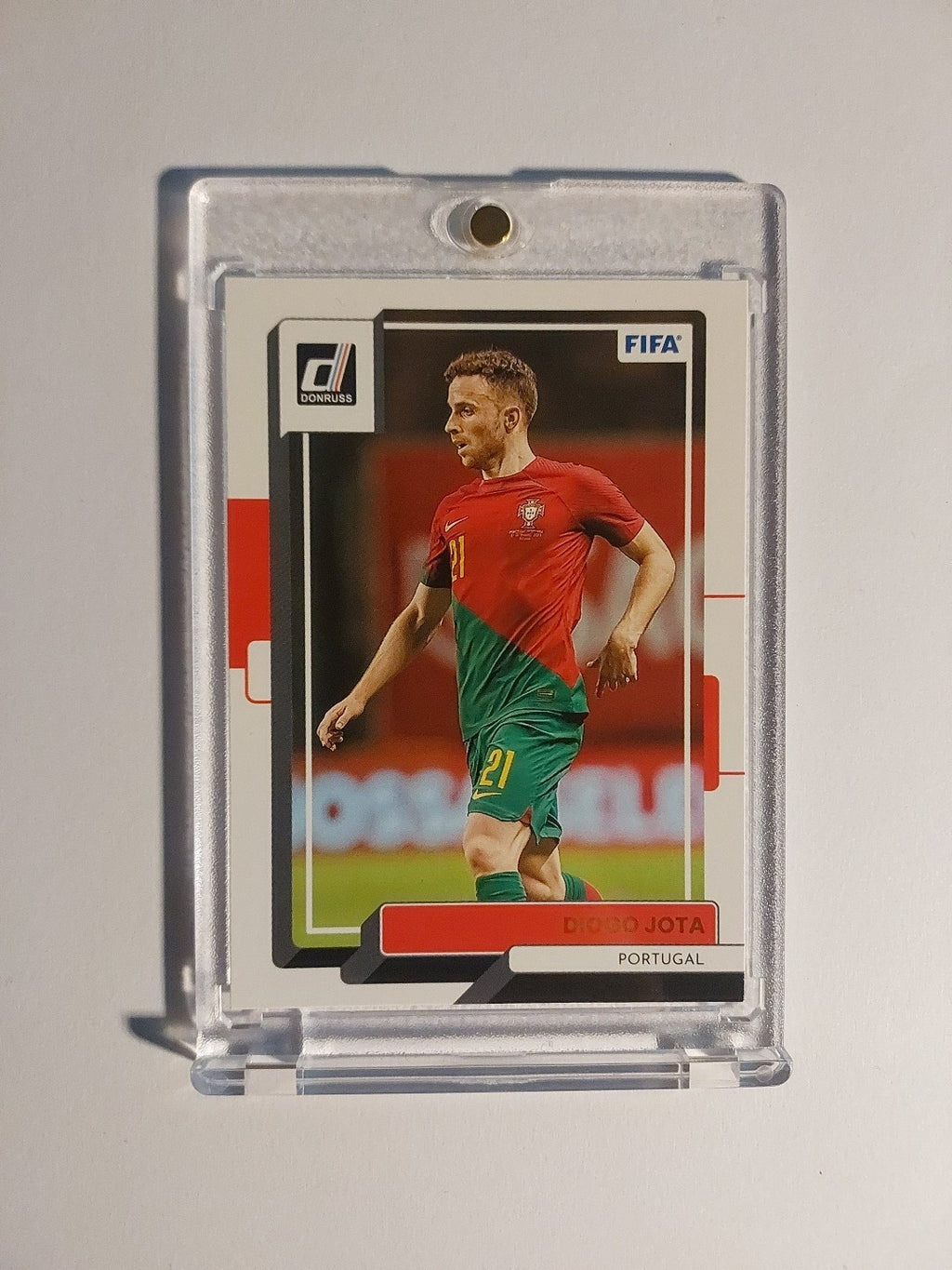 Panini Donruss 2022-23 Diogo Jota Portugal Liverpool Parallel Ultra Rare Hit – Bild 1