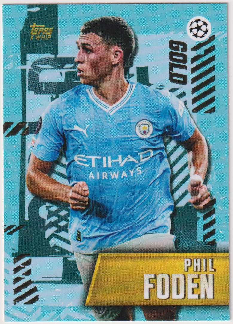 Topps GOLD Phil Foden Manchester City UEFA Champions League Parallel Rare – Bild 1