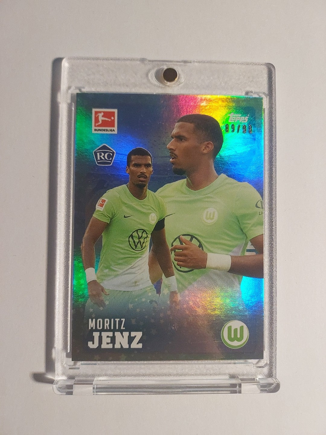 Topps Bundesliga 2022-23 Moritz Jenz Vfl Wolfsburg Nummeriert 89/99 Parallel – Bild 1