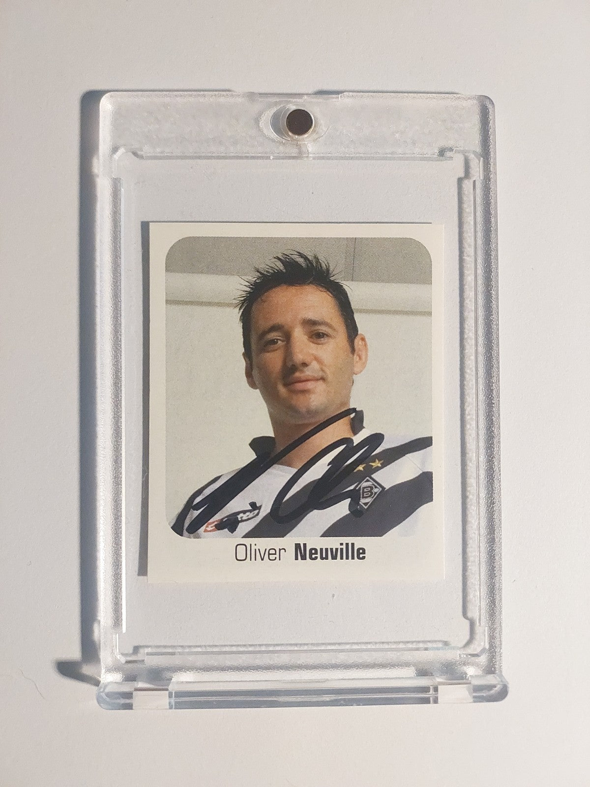 Panini Bundesliga 2006-07 Oliver Neuville On Card Auto Mönchengladbach Parallel – Bild 1