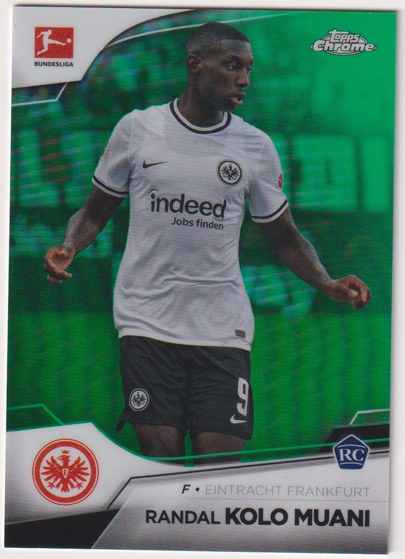 Topps Chrome 2022-23 Randal Kolo Muani Rookie Eintracht Frankfurt Parallel 70/99 – Bild 1