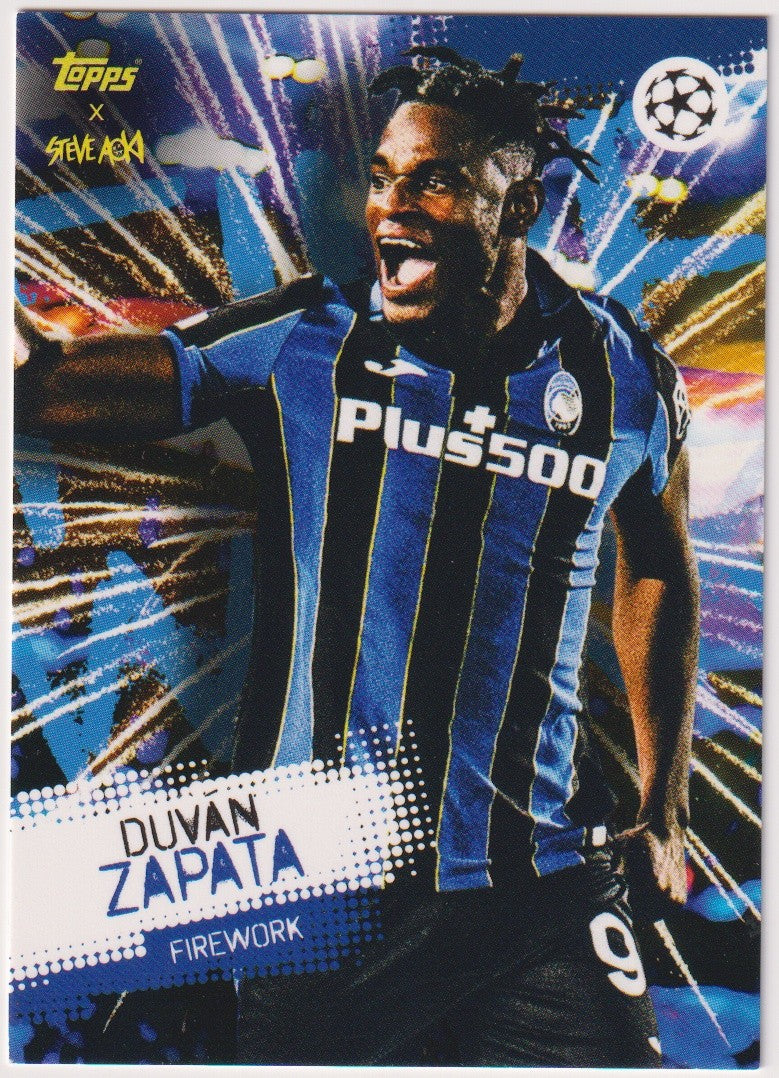 Topps Football Festival 2021-22 Duván Zapata Atalanta BC. 1907 Parallel Rare – Bild 1