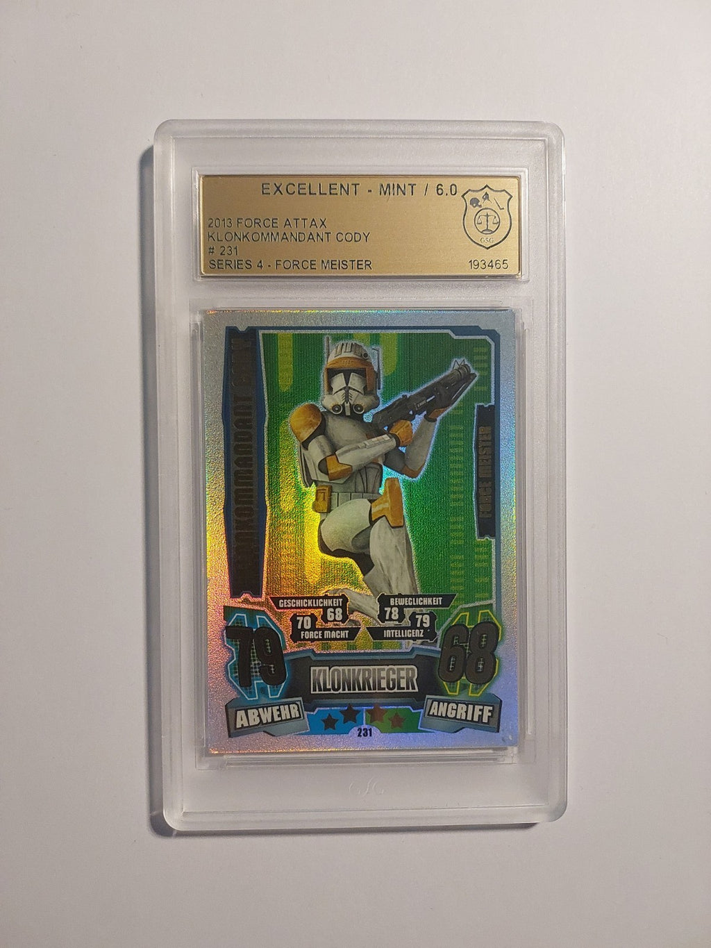 Topps Star Wars 2013 Commander Cody Republik GSG 6 = PSA Parallel Refractor Rare – Bild 1