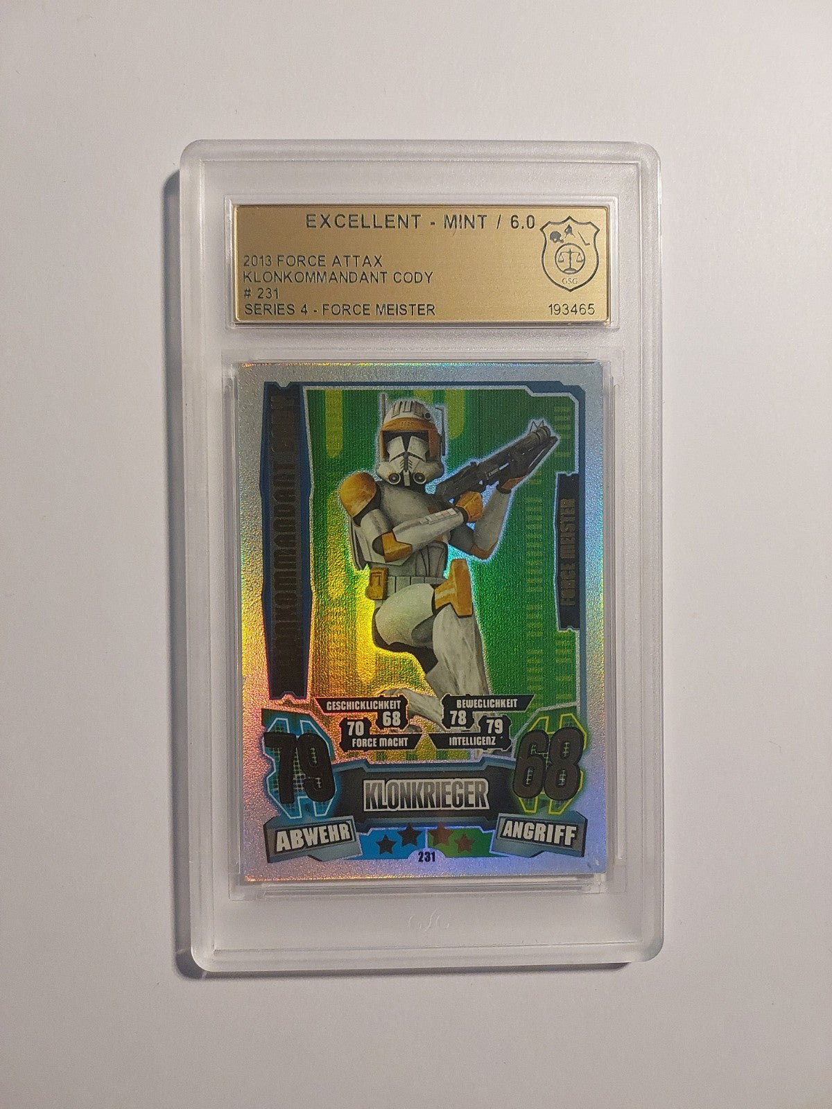 Topps Star Wars 2013 Commander Cody Republik GSG 6 = PSA Parallel Refractor Rare – Bild 1