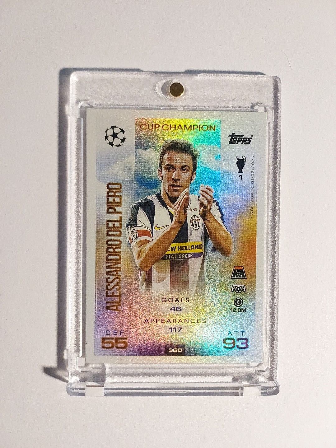 Topps Match Attax 2024-25 Alessandro Del Piero Juventus Parallel Refractor Rare – Bild 1