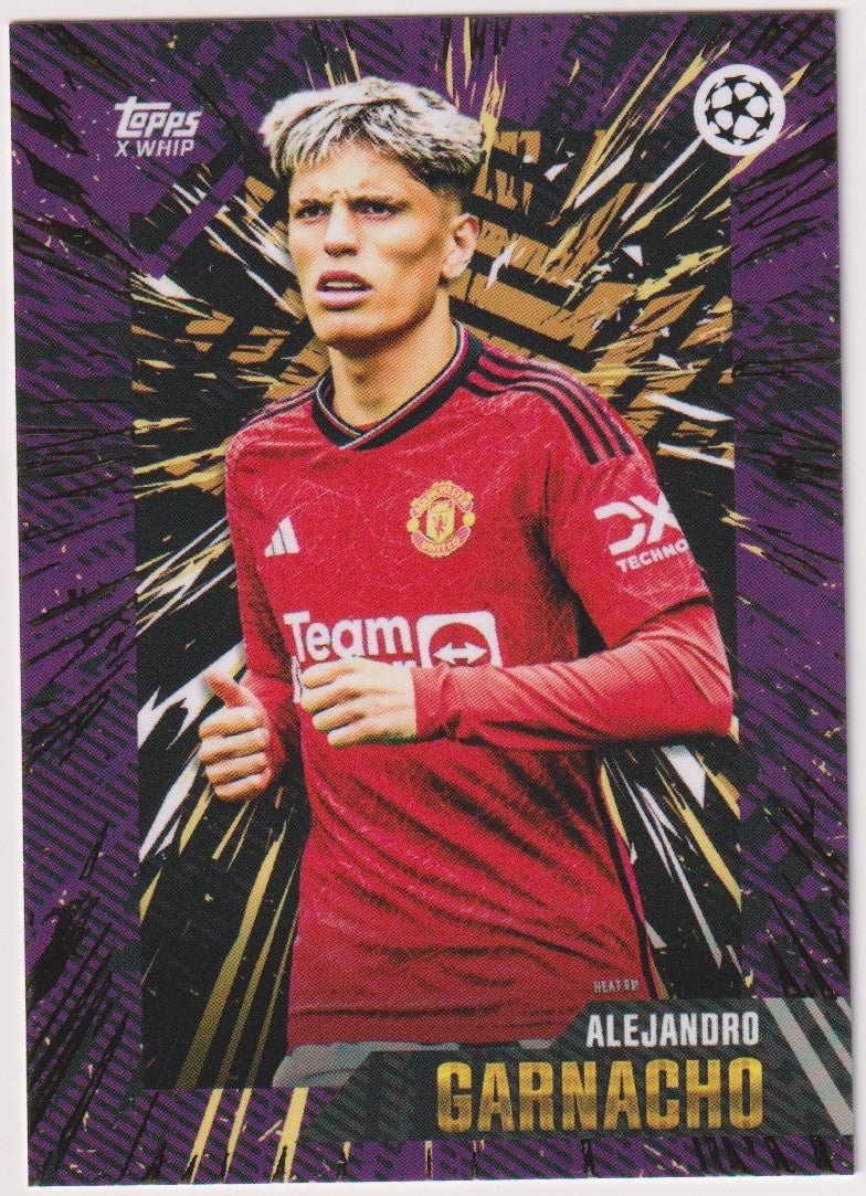 Topps X Whip 2022-23 Alejandro Garnacho Manchester United Parallel Rare – Bild 1