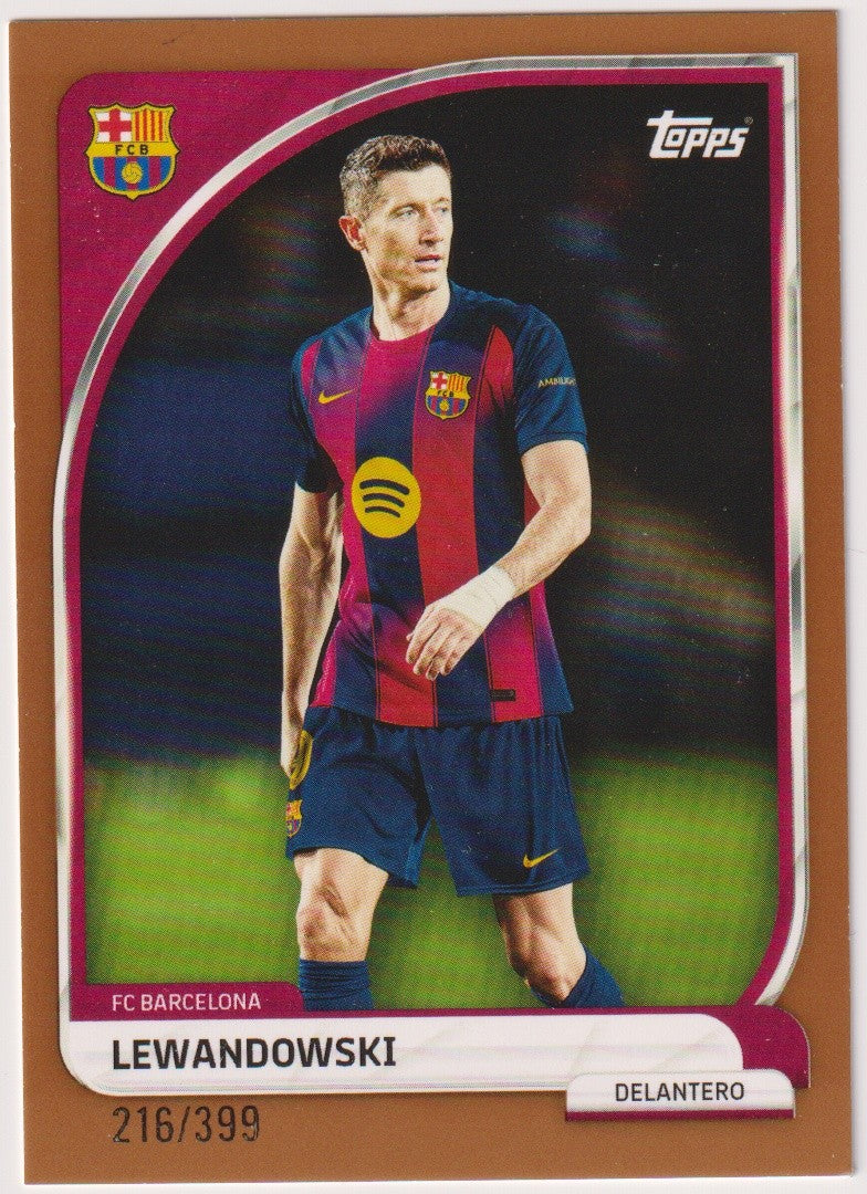 Topps 2024-25 Robert Lewandowski FC Barcelona Parallel 216/399 – Bild 1