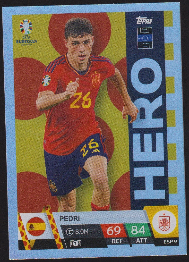 Topps Match Attax 2023-24 Pedri Spanien Parallel Rare – Bild 1