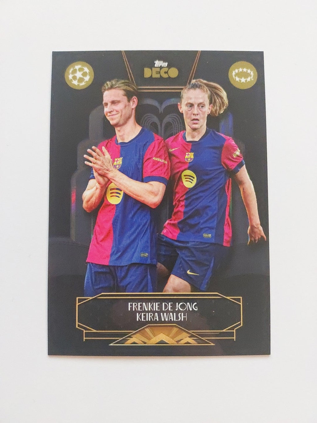 Topps Deco 2024/25 Dual Frenkie De Jong & Keira Walsh FC Barcelona Parallel – Bild 1