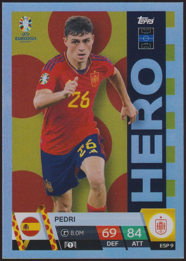 Topps Match Attax 2023-24 Pedri Spanien Parallel Rare – Bild 1