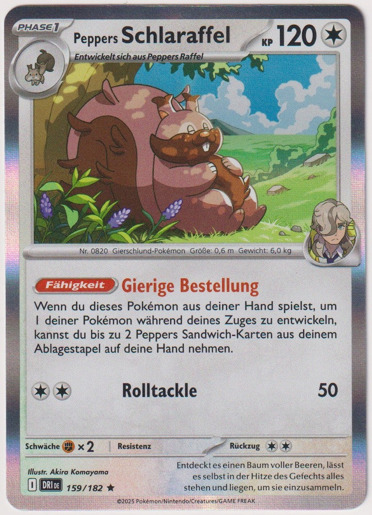Pokemon TCG Greedent #159/182 Rare (R) Holo Deutsch 2025 – Bild 1