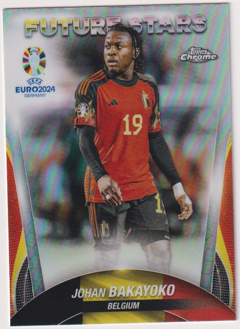 Topps Chrome 2023-24 Johan Bakayoko Rookie Belgium Parallel Refractor – Bild 1