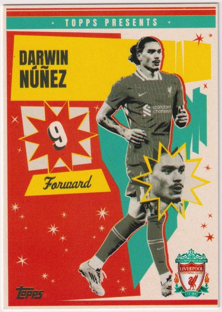 Topps You'll Never Walk Alone 2023-24 Darwin Nunez Liverpool FC Parallel Rare – Bild 1
