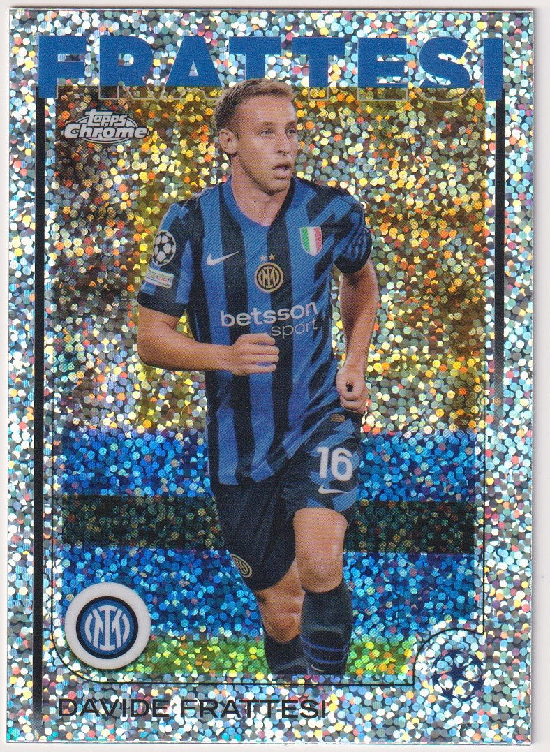 Topps Chrome 2024-25 Davide Frattesi FC Internazionale Milano Parallel Refractor – Bild 1