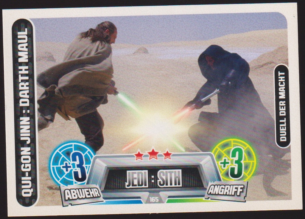 Topps Star Wars 2013 Qui-Gon Jinn: Darth Maul Duell Macht TCG Rare Nr. 165 – Bild 1