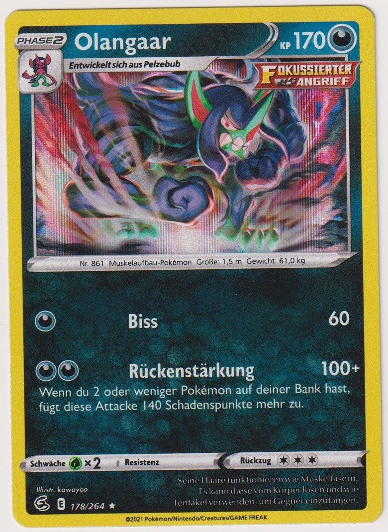 Pokemon TCG Grimmsnarl #178/264 Holo Rare (R) Deutsch 2021 – Bild 1