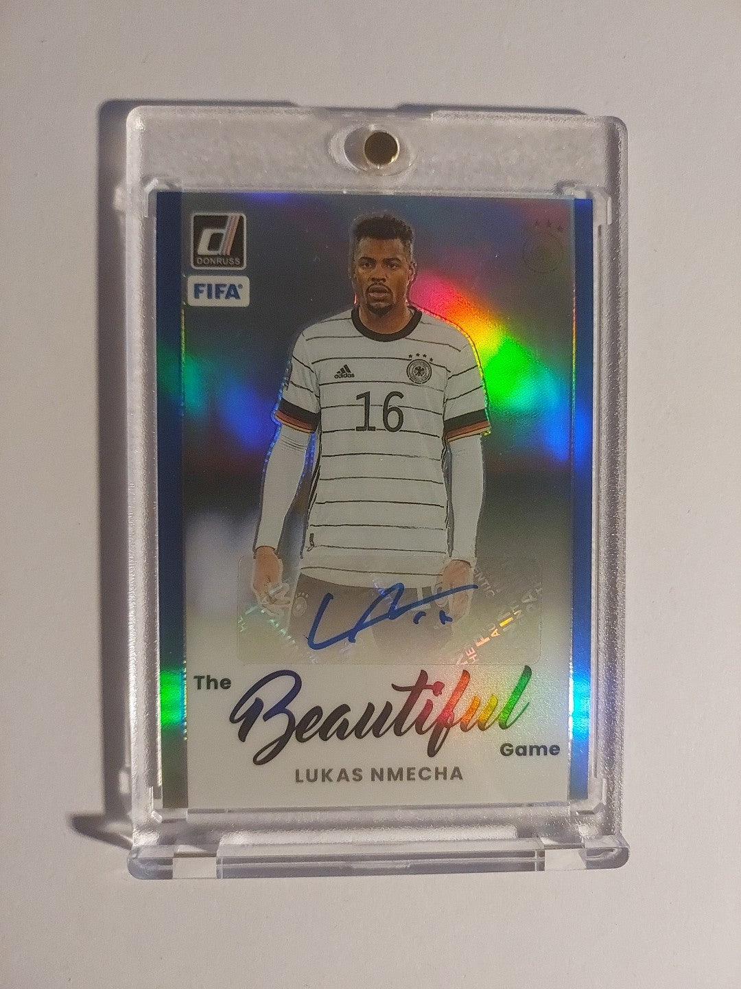 Panini Donruss 2022-23 Lukas Nmecha Deutschland (Parallel: 32/99 + Auto) – Bild 1