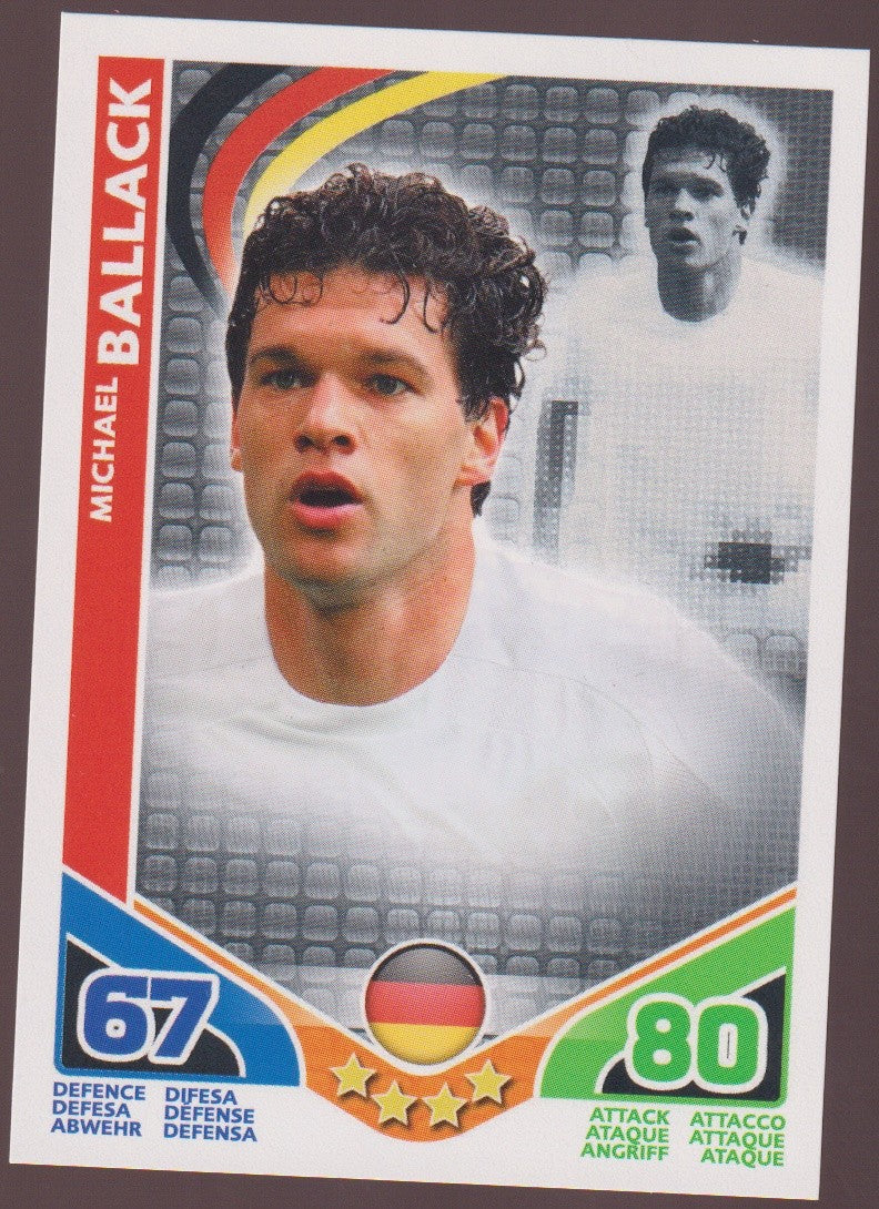 Topps Fußball Michael Ballack Deutschland Legende Parallel Rare – Bild 1