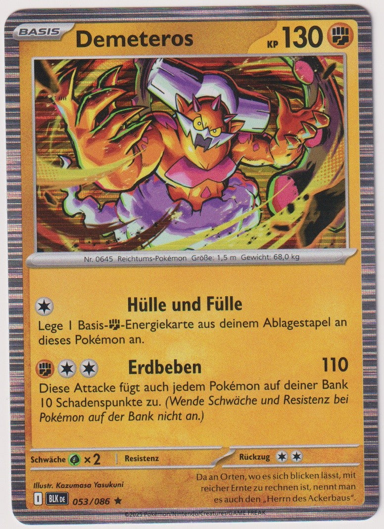 Pokemon TCG Demeteros #53/086 Rare (R) Holo Deutsch 2025 – Bild 1
