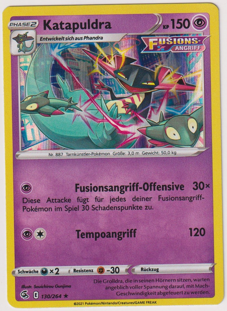 Pokemon TCG Dragapult #130/264 Tate (R) Holo Rare Deutsch 2021 – Bild 1