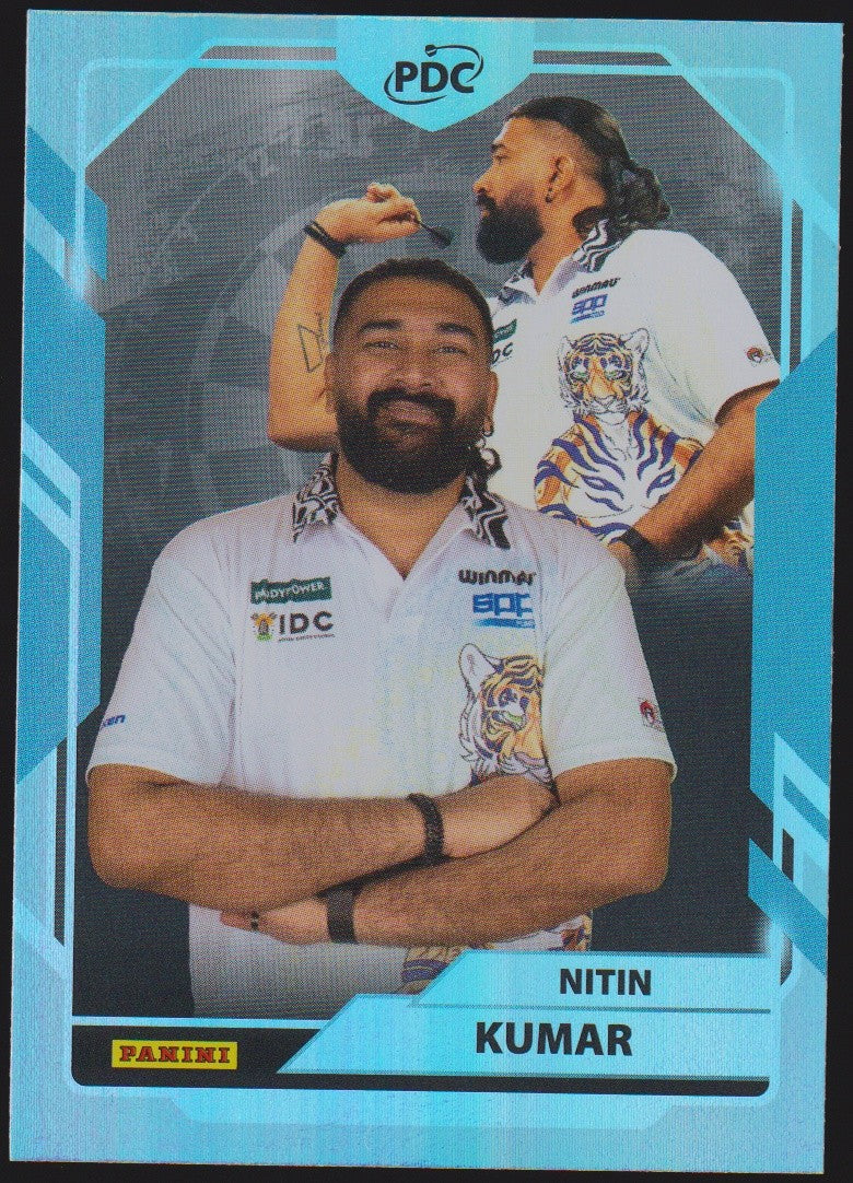 Panini PDC World Championship 2026 Nitin Kumar Refractor Parallel – Bild 1