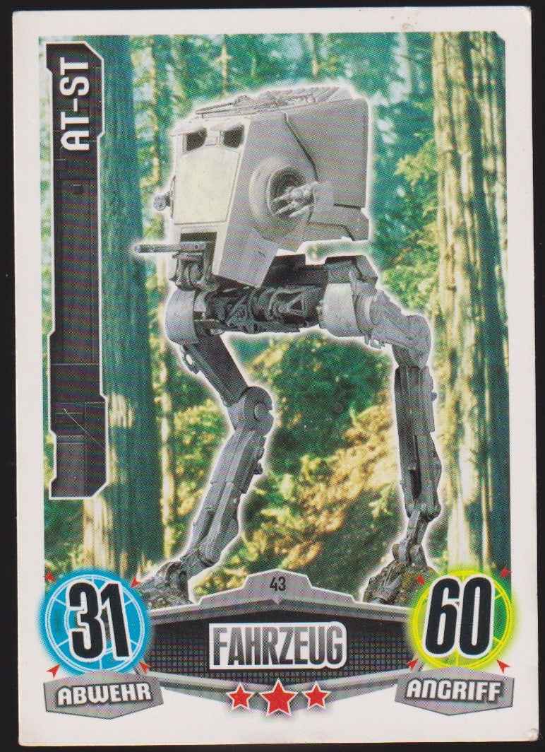 Topps Star Wars 2012 AT-ST Fahrzeug Imperium TCG Rare #43 – Bild 1