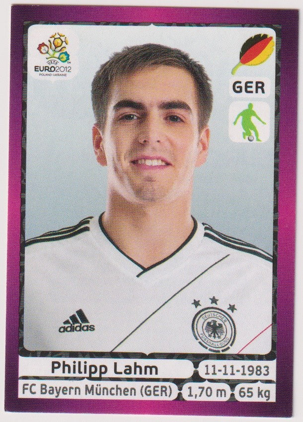 Panini EURO 2012 Philipp Lahm Deutschland Legend Vintage Parallel – Bild 1