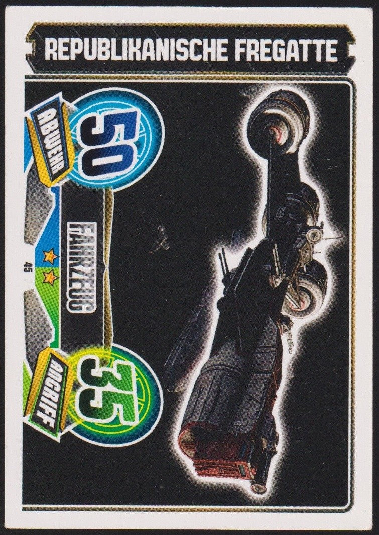 Topps Star Wars 2011 Republikanische Fregatte Fahrzeug TCG Rare #50 – Bild 1