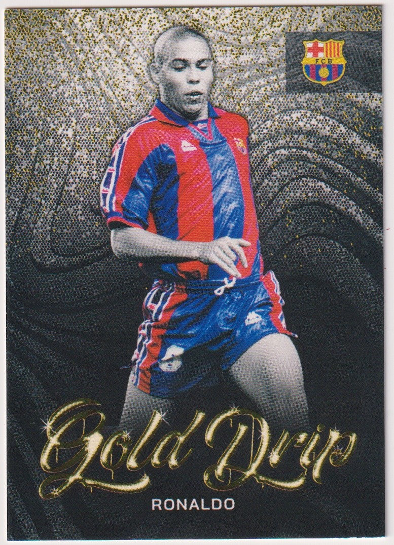 Topps 2022-23 RONALDO FC Barcelona Parallel Gold Drip Rare – Bild 1