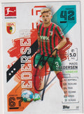 Topps Match Attax 2021-22 Mads Pedersen On Card Auto FC Augsburg Trading Card – Bild 1
