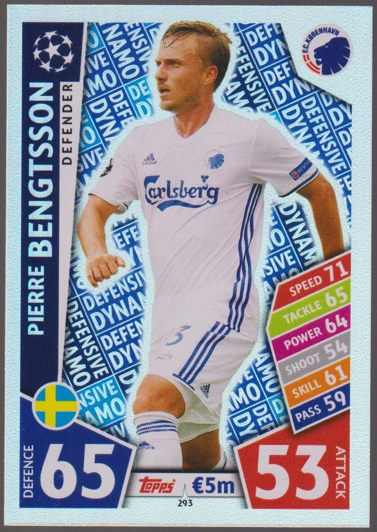 Topps Match Attax Pierre Bengtsson FC København Parallel Refractor – Bild 1