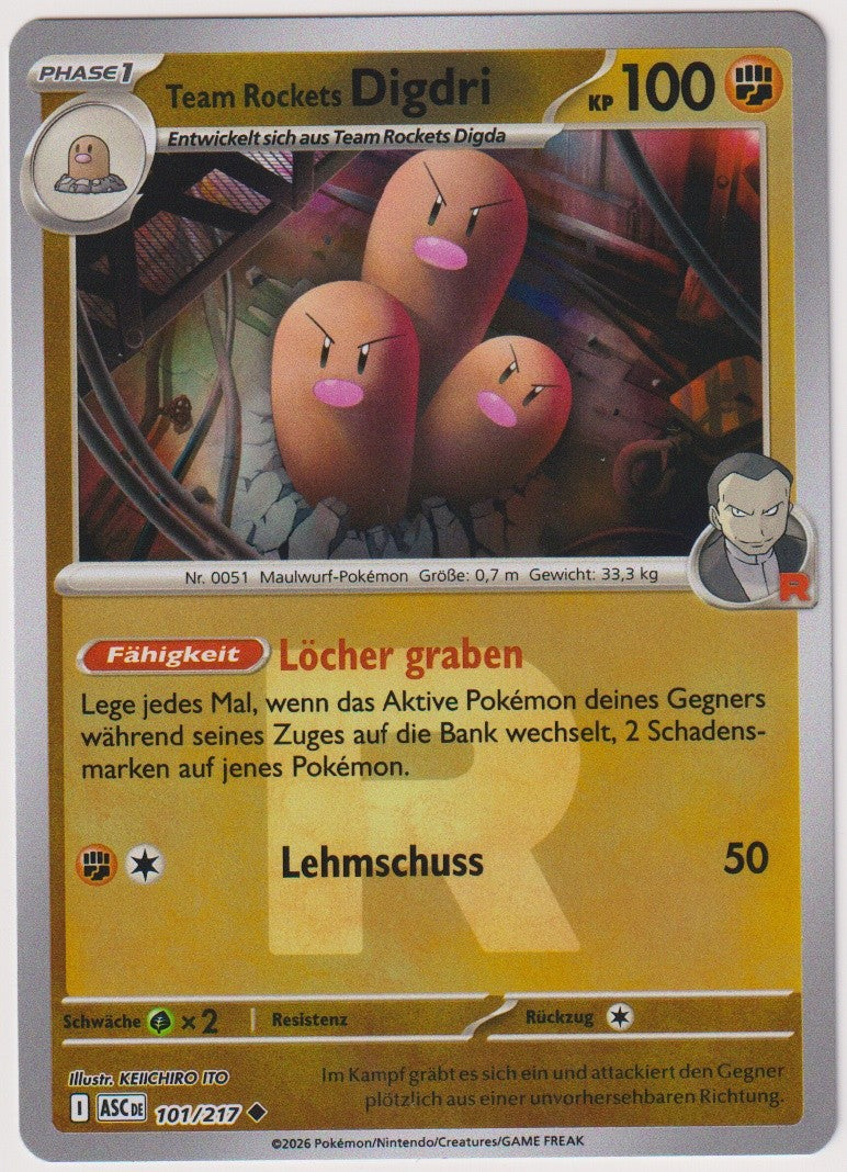 Pokemon TCG Digdri #101/217 Uncommen (U) Reverse Holo Deutsch 2026 – Bild 1